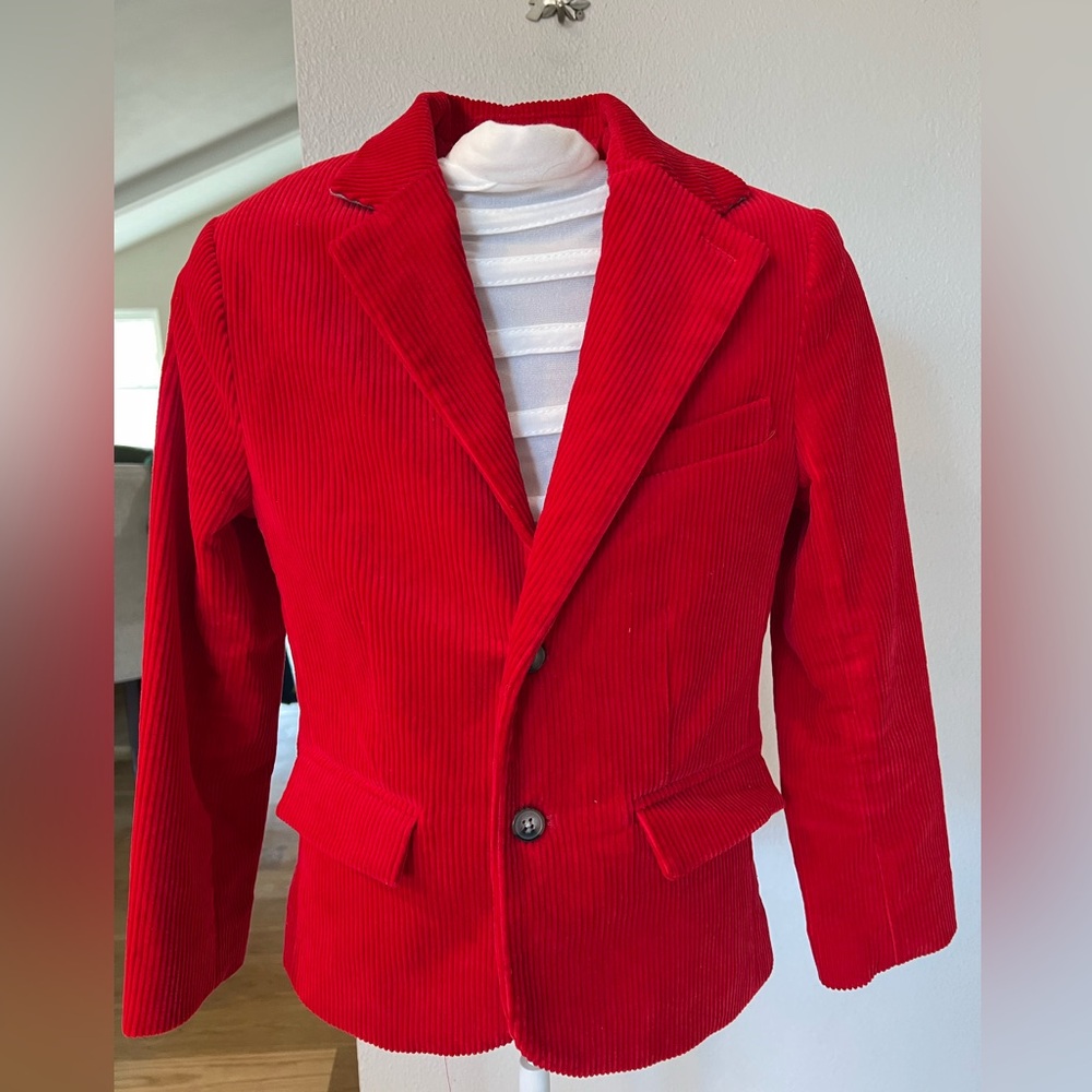 Janie and Jack Red Corduroy Blazer ❤️♥️❤️